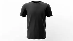 Black T-shirt embroidered "Good Morning"